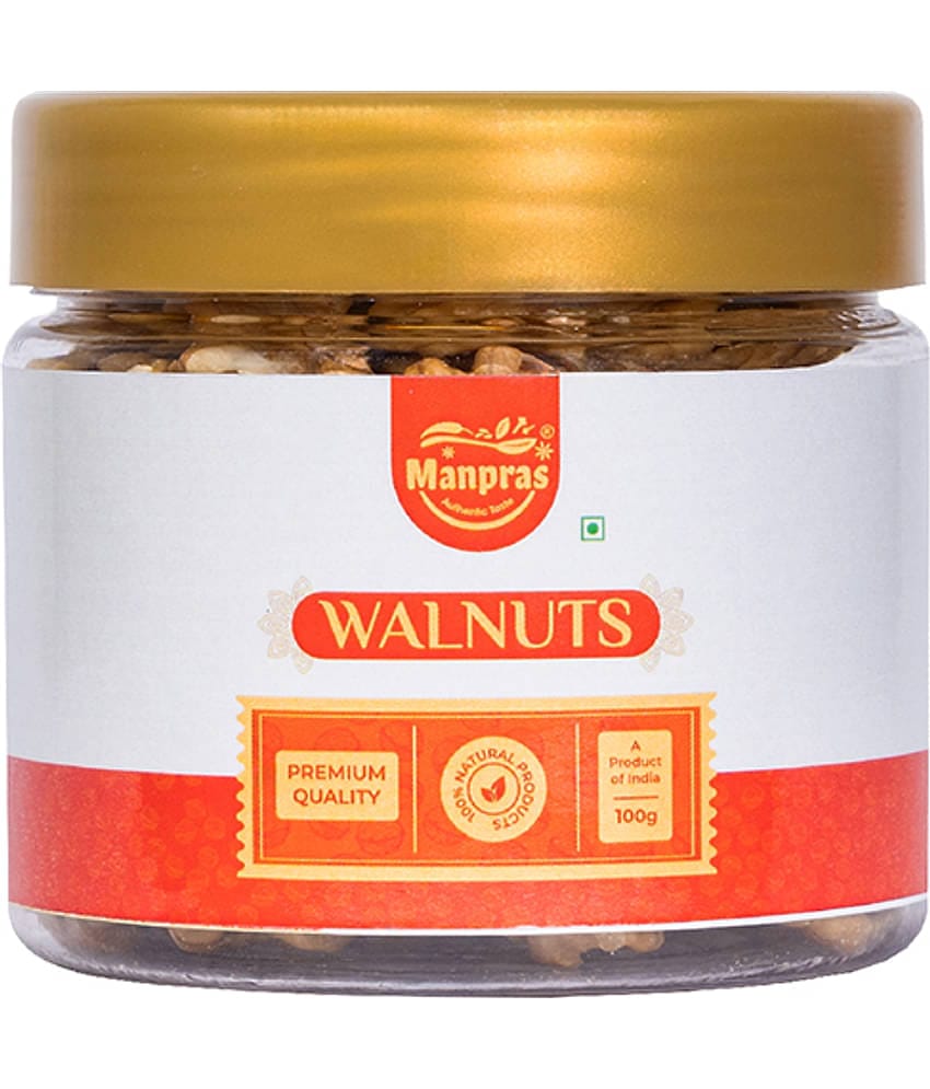 MANPRAS Premium Walnuts 100Gm (Pack of 1)
