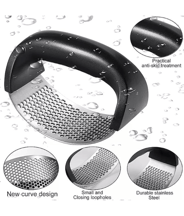 Garlic Press Black pack of 2