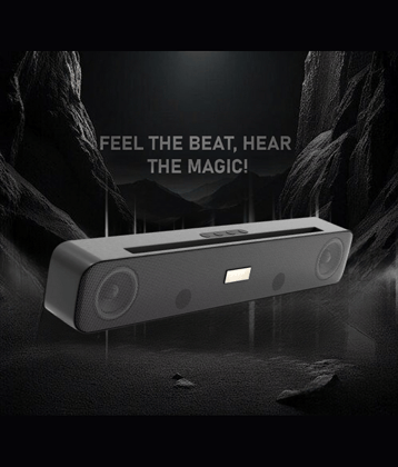 V WORTEX PORTABLE SOUNDBAR 25 W Bluetooth Speaker Bluetooth v5.0 with USB,SD card Slot Playback Time 5 hrs Black