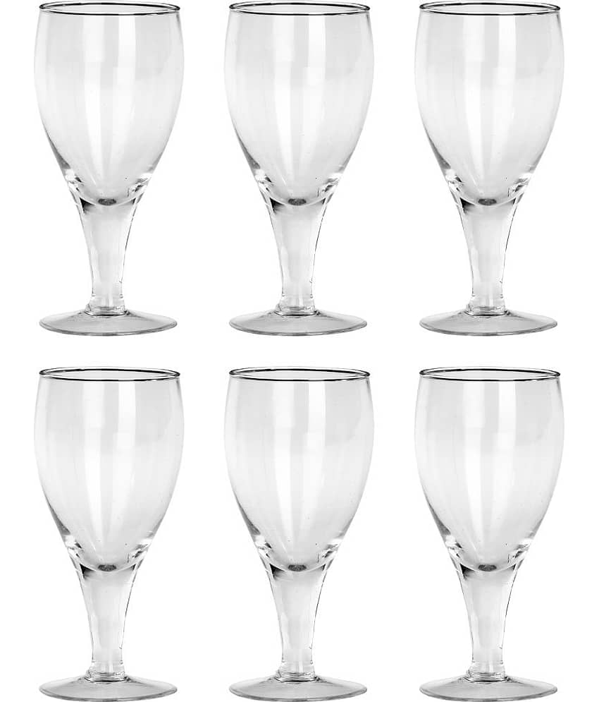 Afast Wine  Glasses Set,  180 ML - (Pack Of 6)