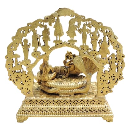 Brass Vishnu Laxmi Dashavatar Idol Statue for Home Temple, Height : 5 Inch (BSMAS1934 D)