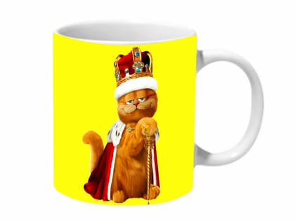 Multicolor Garfield The King Ceramic Mug