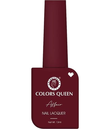 Colors Queen Affair Nail Polish 13ml, Regal Ruby (Shade - 01)