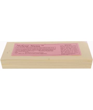 Makeup Mania Hair Removal Waxing Strips 70 Strips (1 Pkt x 70) Non-Woven Body Wax Strips (Ivory)