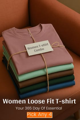 Pick Any 4 Women Relax Fit T-Shirt-S