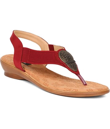 Bata Red Women's Flats