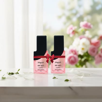 Ossa Magnet Floral Unisex Eau De Parfum 15ml With Bergamot, Cassis, Lily Of The Valley, Vanilla, Cedarwood, Patchouli | Premium Long Lasting Fragrance for Men And Women | Perfect for Every Occasion (Pack of 2, 15mlX2) Ossa Magnet Floral Unisex Eau De Parfum 15ml With Bergamot, Cassis, Lily Of The Valley, Vanilla, Cedarwood, Patchouli | Premium Long Lasting Fragrance for Men And Women | Perfect for Every Occasion (Pack of 2, 15mlX2)