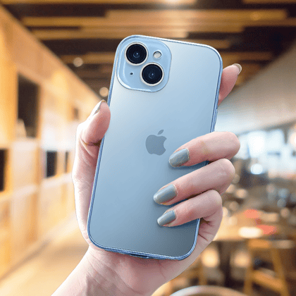 iPhone 15 Elite Fiber Glass Camera Protection Case-Sky Blue