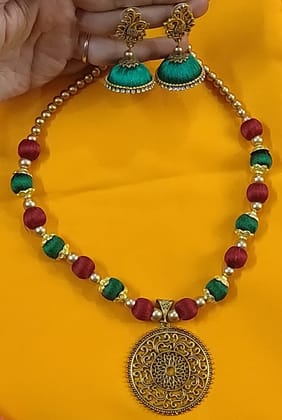 Elegant Pendant Necklace & Earring Set