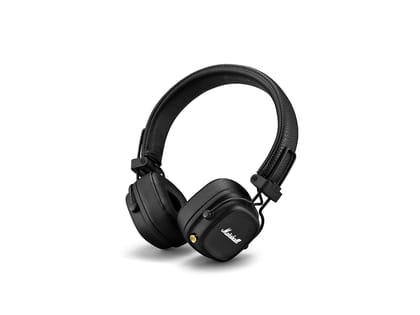Marshall Major IV Wireless Bluetooth On Ear Headphone with Mic (Black) Marshall Major IV Wireless Bluetooth On Ear Headphone with Mic (Black) - Black / Medium