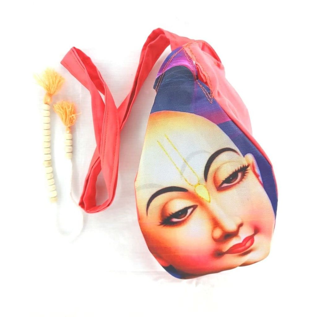 MAYAPURI Mahaprabhu Printed Chanting Bag/Japa Mala Bag with Sakshi Mala Counter - Pooja Needs | Buy online on ZillyBuy