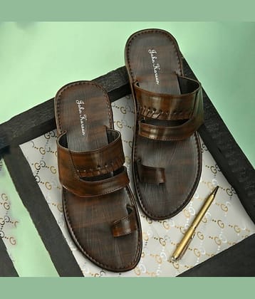 John Karsun - Brown Men's Leather Slipper