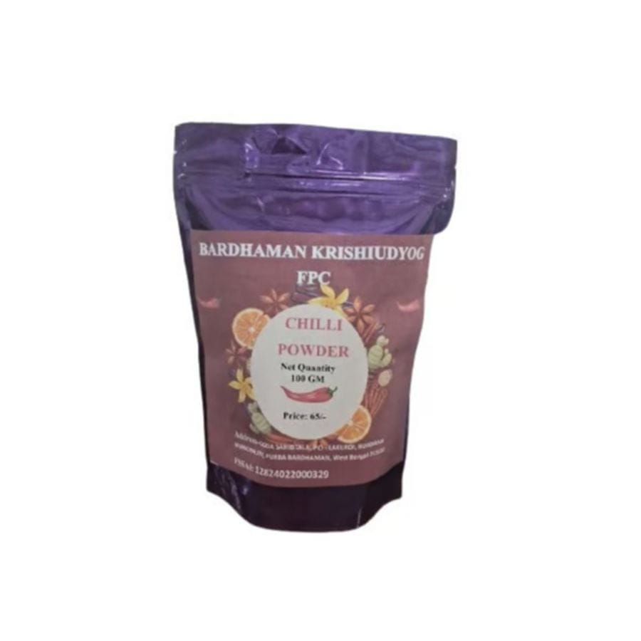 BARDHAMAN KRISHIUDYOG Chilli Powder - 100 GM Pure & Spicy Red Chilli - 100 gm
