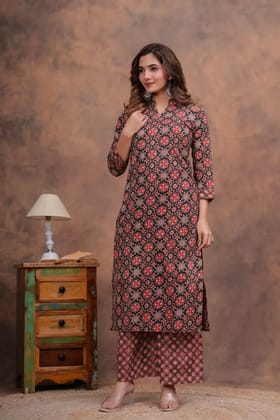 Stitched Cotton Sets Elegant Hand Block Printed Cotton Kurti Sets perfect for daily wear and festive occasions!Comfort fit | Soft breathable fabric | Beautiful hand block prints