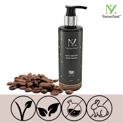 NaturZest Cafe Mocha Body Wash, 250 gm
