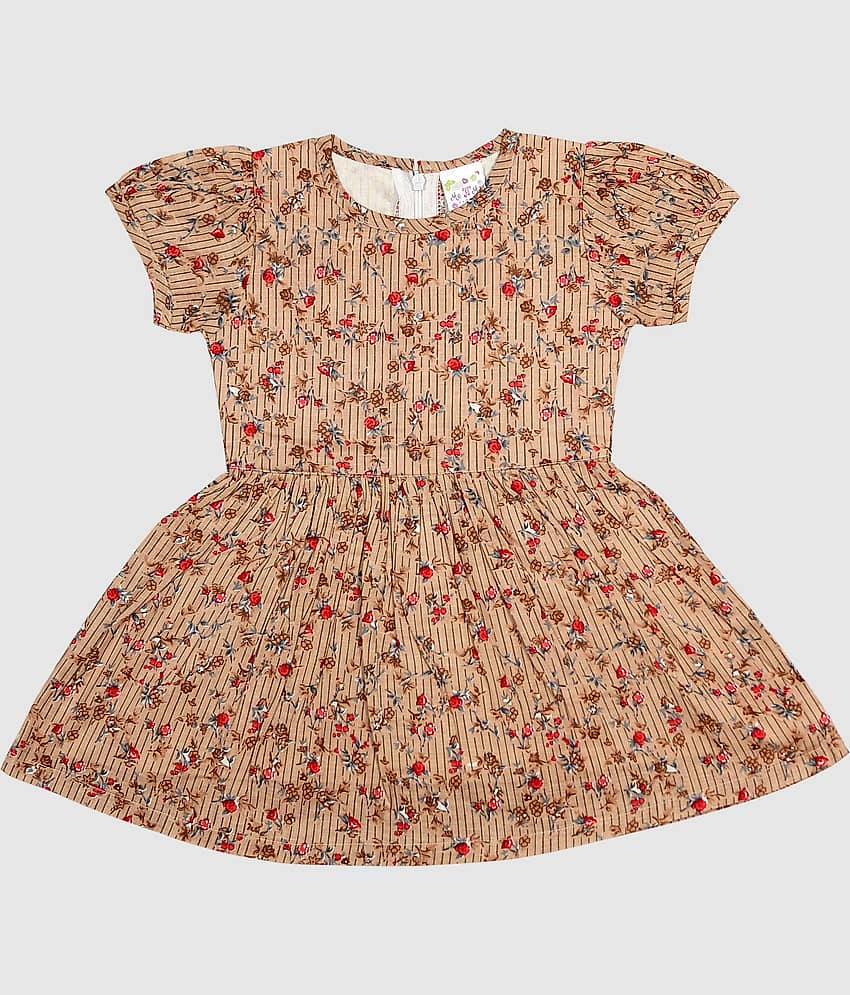 Me N My CLOSET Pack of 1 Baby Girls Cotton Frock ( Multicolor )