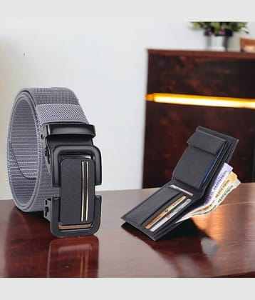 Kastner - Multicolor PU Men's Belts Wallets Set ( Pack of 2 )