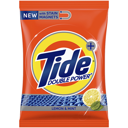 Tide Plus Detergent Washing Powder - Extra Power Lemon & Mint, 500 g Pouch