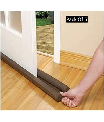 Nexa (Pack of 5) PVC Door Guard Gap Filler for Door Bottom Seal Strip - Sound-Proof, Reduce Noise, (36 inches, Brown)