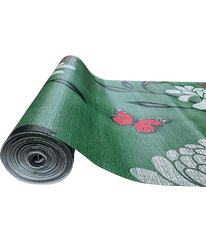 Single PVC Green Kitchen Shelf Cover Cover