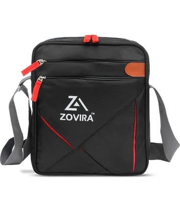 Zovira Navy Blue Printed Messenger Bag