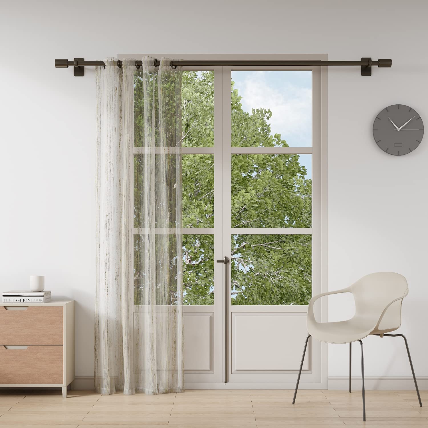 DDECOR - 100% Polyester Door 7 Ft|135 CM X 225 CM| - Beige
