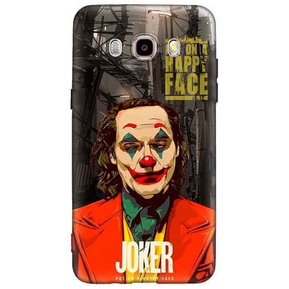 JOKER Put on Happy Face Samsung J5 (2016) Premium Embossed Mobile cover