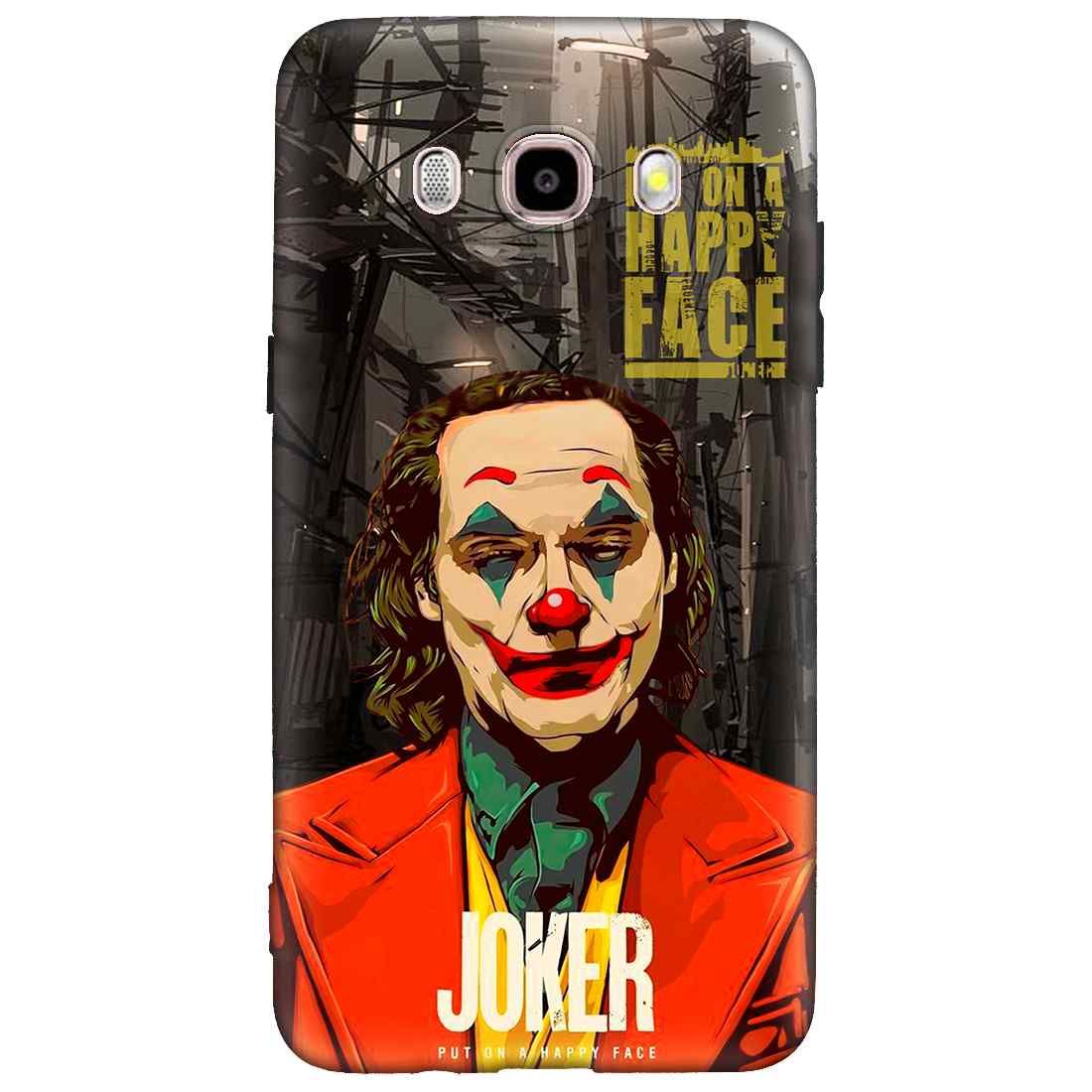 JOKER Put on Happy Face Samsung J5 (2016) Premium Embossed Mobile cover