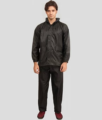 PP Kurtis Black Polyester Men's Rain Suit ( Pack of 1 )