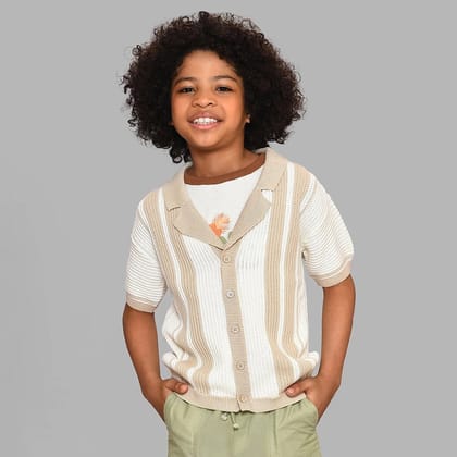 Happy Summer Crochet Shirt & T-Shirt Set-18-24 M / Cream