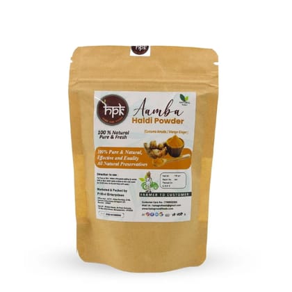 HPK Ambe Haladi Powder – 250 gm | Natural Wild Turmeric Powder | 100% Pure & Aromatic
