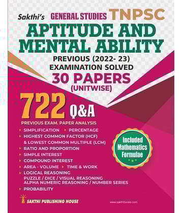 Tnpsc Aptitude and Mental Ability 722 Q & A English