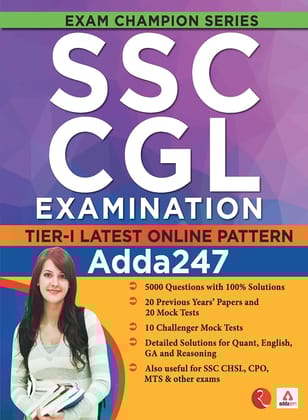 SSC CGL EXAMINATION: Tier-1atest Online Pattern (Available with 50 Practice Sets)