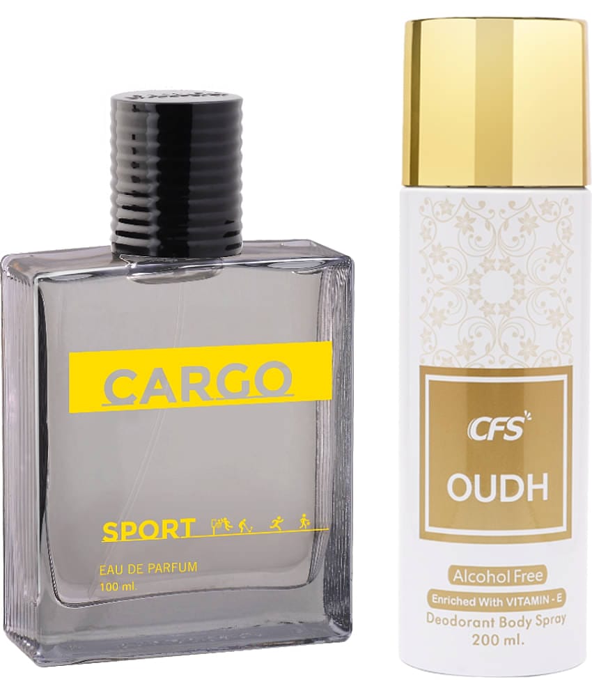 CFS Cargo Sport EDP Long Lasting Perfume & Oudh White Deodorant Body Spray