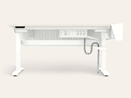 MoveUp - Extra Large Size Adjustable Height Study Table - 1-Year Warranty, Frosty White MoveUp - Extra Large Size Adjustable Height Study Table - 1-Year Warranty, Frosty White