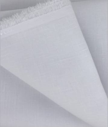 Raymond White Cotton Blend Unstitched Shirt pc
