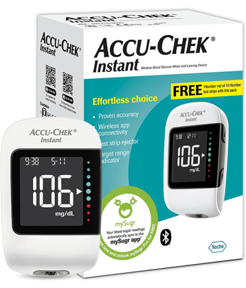 Accu-Chek Instant Kit+10Strips+10Lancets Glucometer