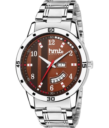 HMTe - Silver Metal Analog Men's Watch
