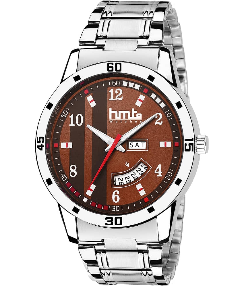 HMTe - Silver Metal Analog Men's Watch