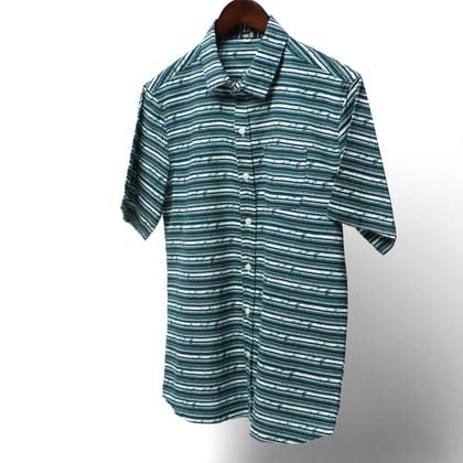Vista Green Stripe - Eka Dwi Shirt#10-XS