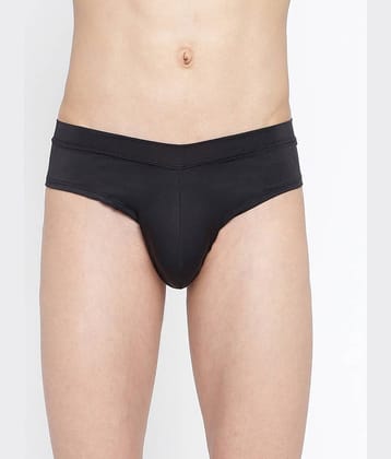 La Intimo Pack of 1 Polyester Briefs For Men's ( Black )