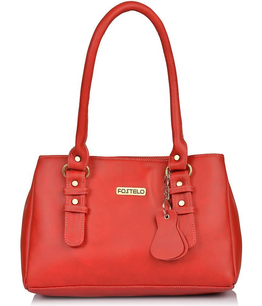 Fostelo - Red  PU Shoulder Bag