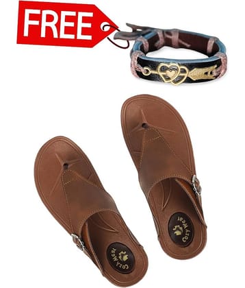 Cozy Wear Tan Women's Thong Flip Flop