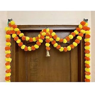Flowers Garlands Door Toran Set/Door Hangings for Decoration (Approx. 100 X 152 cms) (Y