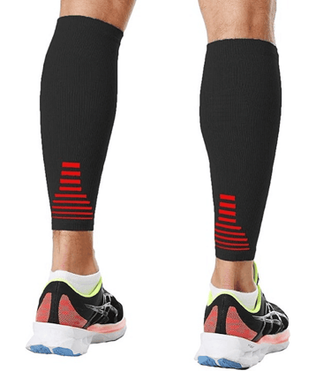 ADONYX Black Calf Support ( Pack of 2 )