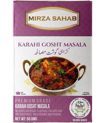 Mirza Sahab Karahi Gosht Masala Instant Mix 50 gm Pack of 4