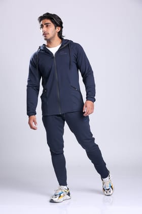 Athletic Training Tracksuit- Navy-XL