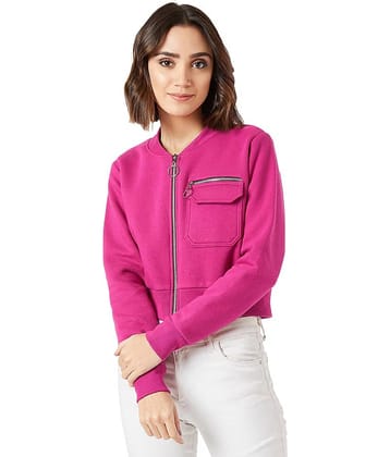 Miss Chase Cotton Pink Bomber Jackets