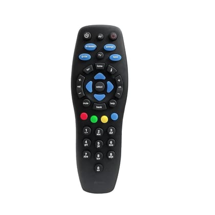 7SEVEN®Compatible with Tata Sky Set Top Box Remote Control Suitable for HD SD Tata Sky Setup Boxes Non-Voice Command - Match Keys Exactly with Existing Tata Play Set-Top Box Remote Controller 7SEVEN®Compatible with Tata Sky Set Top Box Remote Control Sui