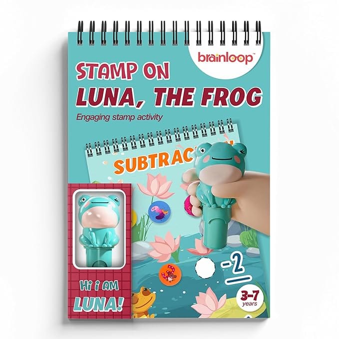 Stamp On Spiky, The Dino, Sticker Stamp and Activity Pad with 10 Pages, 100 Stickers, 1 Stamp Toy Collectible Figure, Fun Learning Activity, Return Gifts for Children from 3 Years